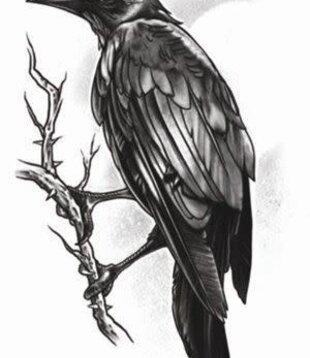 Tatouages ​​gothiques / corbeaux