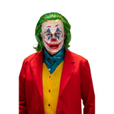 Crazy clown wig with latex cup