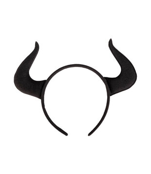 bandeau de diable en tissu noir