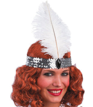 Zilveren Charleston  hoofdband