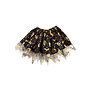 Zwarte tutu met gouden Halloween-prints voor kinderen 30cm