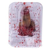 Afgehakte penis op schotel