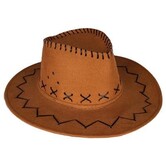 chapeau de cowboy en daim