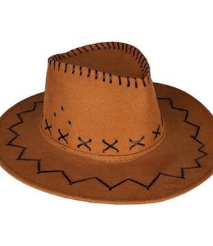 chapeau de cowboy en daim