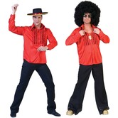 Rood Saturday night hemd