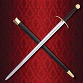 Knight's combat sword (podium) ("blade" 93cm long, 5cm wide)