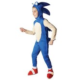 Sonic the hedgehog (onesie, hoofd met spikes en velcro)