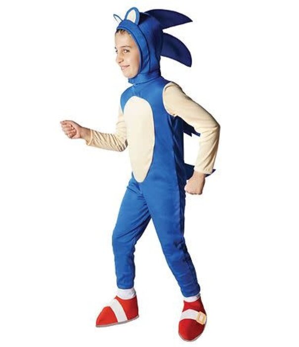 Sonic the hedgehog (onesie, hoofd met spikes en velcro)