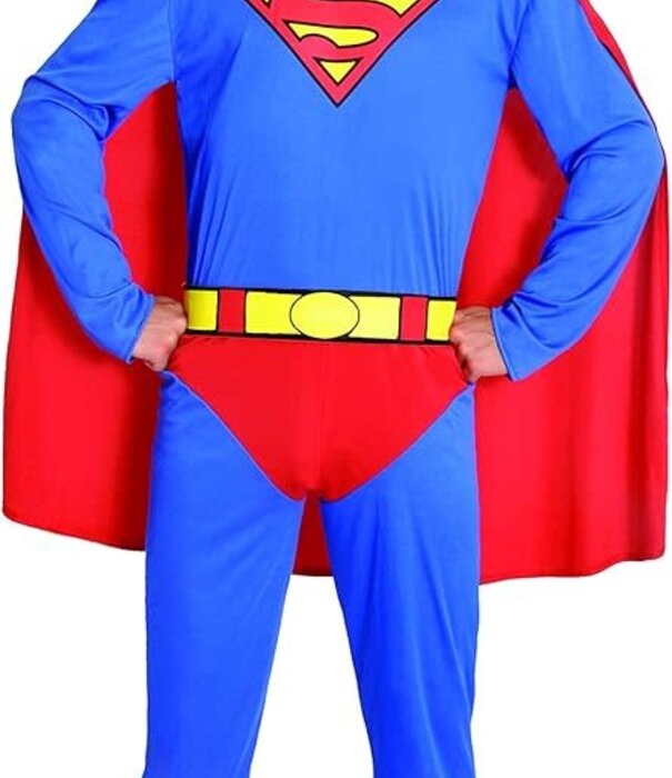 Superman (overall, cape met velcrosluiting en riem)