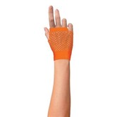 gants courts en maille fluo