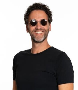 Bril John Lennon bruin