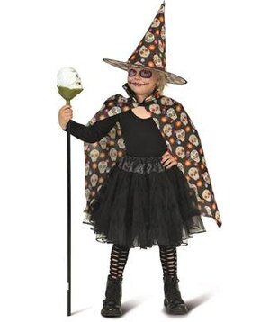 Cape et chapeau Magical Muerto taille unique
