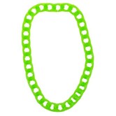 Halsketting grote schakels FLUO groen