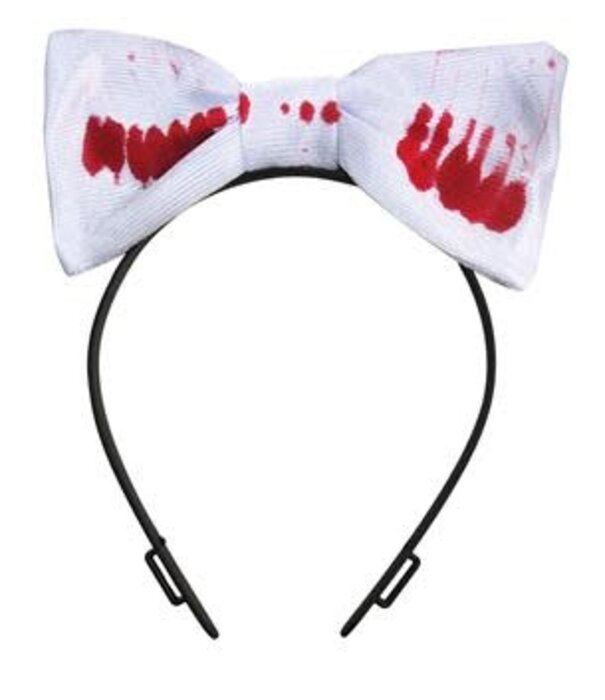 diadem with a bloodstained bow