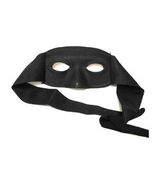 Zorro eye mask with binders