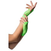 gants courts en maille fluo