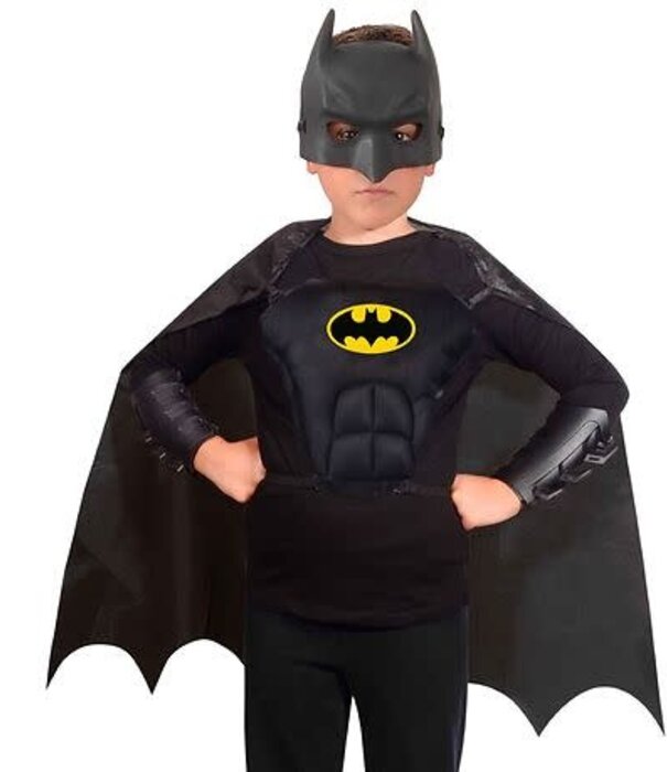 Ensemble de déguisement Batman (cape, plastron, brassards et masque)
