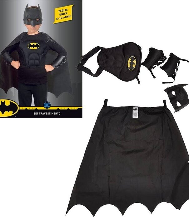 Batman dress-up set (cape, chest piece, arm pieces, and mask)