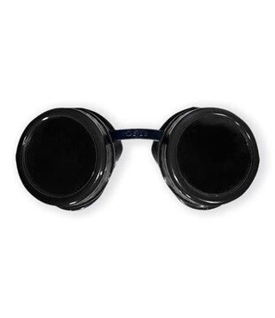 Lasbril steampunk zwart