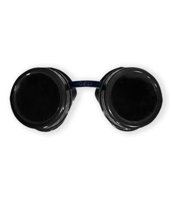 Lasbril steampunk zwart