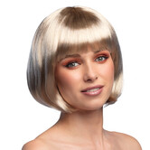 Perruque de cabaret blond platine