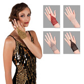 parel handschoen charleston rood, zwart, goud of wit