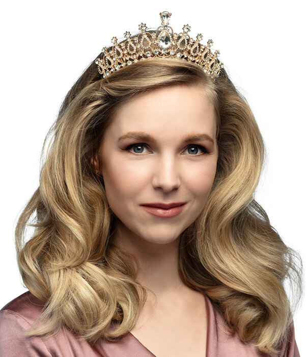 Metalen tiara Royal Sophia