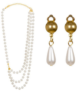 necklace and earrings