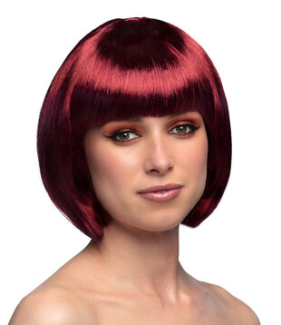 Pruik Cabaret mahonie