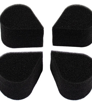 4x PETAL SPONGE (Ideal for creating butterflies, flowers, and other face paint designs.)