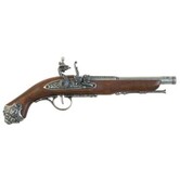 Pistolet à silex du XVIIIe siècle. C. Denix