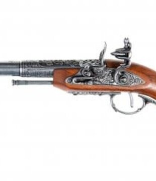 Flintlock pistol India 18th C. Denix (left-handed)