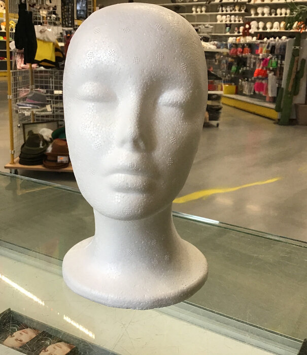 espa Piepschuim paspop Isimo kop/hoofd 27cm