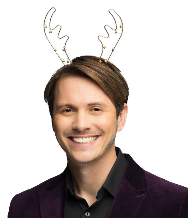 Metalen diadeem Jingle rendier