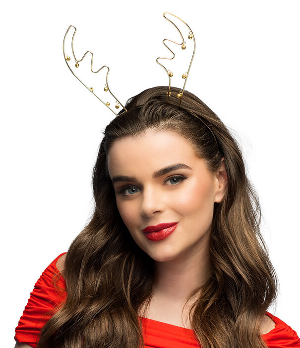 Metal headband Jingle reindeer