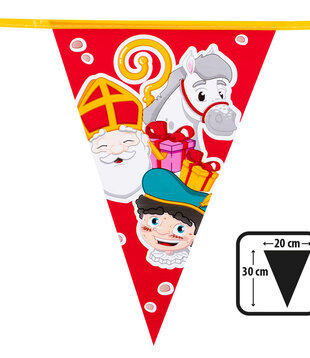 vlaggenlijn Sinterklaas (30 x 20 cm, 6 m)