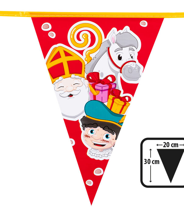 vlaggenlijn Sinterklaas (30 x 20 cm, 6 m)