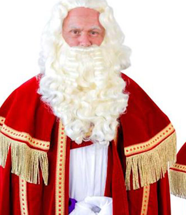 Baard en pruik  tv sint kanekalon (vaste snor)