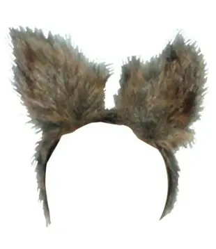 Diadeem harige dierenoren wolf