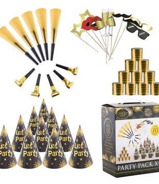 Coffret Gold Party pour 10 personnes