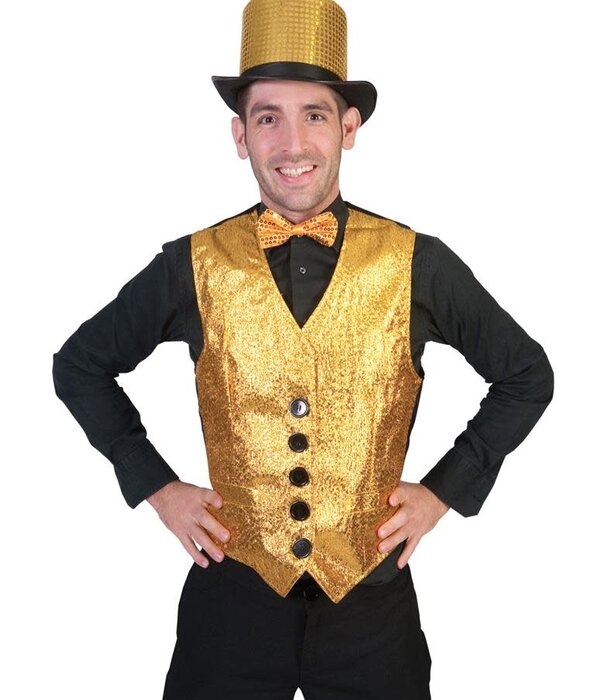 Funny Fashion Gold Show Waistcoat