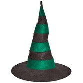 chapeau de sorcière noir/vert