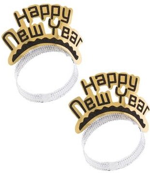 2 Happy New Year headbands