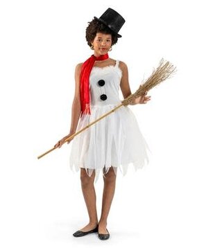 Sneeuwvrouwtje jurk en sjaal