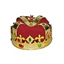 kroon koning met rode stof