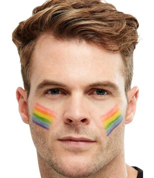 bâton de maquillage arc-en-ciel