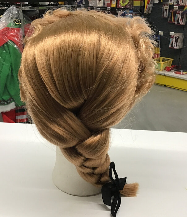 Perruque rococo blond foncé