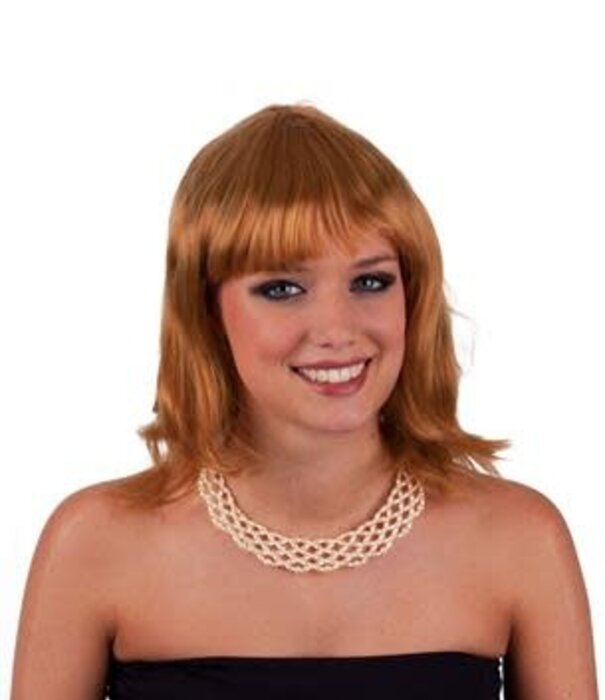 perruque blonde dorée bouclée / beauté naturelle