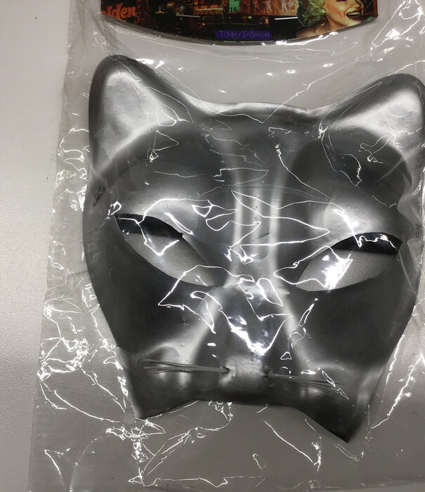 Masker poes  zilver