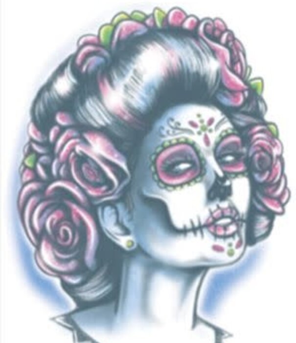 Tatouage du Jour des Morts - Señora Muerte